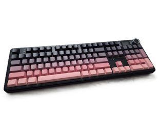 Механічна бездротова (Bluetooth + 2,4G) клавіатура з HOT SWAP AULA F108PRO RGB YingYN switch Mac/Win УКР/АНГЛ Gradient Pink (F108PGP) F108PGP фото