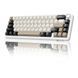 Механічна бездротова (Bluetooth + 2,4G) клавіатура з HOT SWAP Attack SHARK X66, PBT Keycaps, 66 key, RGB, Win,Mac OS, УКР та АНГЛ, WHITE/БІЛА (X66W) X66W фото 1