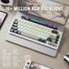 Механічна бездротова (Bluetooth + 2,4G) клавіатура з HOT SWAP Attack SHARK X66, PBT Keycaps, 66 key, RGB, Win,Mac OS, УКР та АНГЛ, WHITE/БІЛА (X66W) X66W фото 7