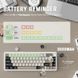 Механічна бездротова (Bluetooth + 2,4G) клавіатура з HOT SWAP Attack SHARK X66, PBT Keycaps, 66 key, RGB, Win,Mac OS, УКР та АНГЛ, WHITE/БІЛА (X66W) X66W фото 8