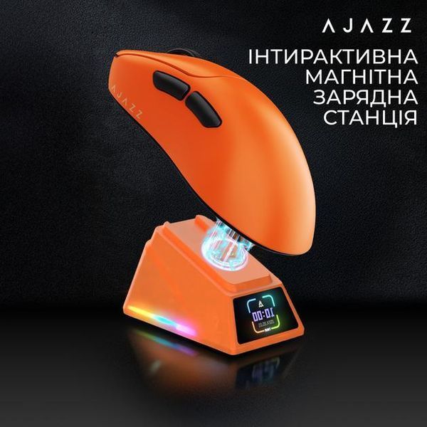 Бездротова (Bluetooth + 2,4G) ігрова миша AJAZZ AJ159 APEX ПОМАРАНЧЕВА (159AO) 159AO фото