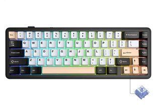 Механічна бездротова (Bluetooth + 2,4G) клавіатура з HOT SWAP AULA F65 RGB 67 Key, WIN/MAC УКР/АНГЛ BLACK/WHITE (F65BW) F65BW фото