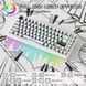 Механічна бездротова (Bluetooth + 2,4G) клавіатура на магнітних світчах Attack SHARK X82PRO HE, 82 key, RGB, 8K, Win/Mac OS, УКР/АНГЛ, Comic White/Білий (X82PROHECW) X82PROHECW фото 8