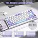 Механічна бездротова (Bluetooth + 2,4G) клавіатура з HOT SWAP Attack SHARK X820Ultra, 80 key, RGB, gift switch, Win/Mac OS, УКР/АНГЛ, Star White/Білий (X820ULTRASW) X820ULTRASW фото 7