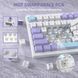 Механічна бездротова (Bluetooth + 2,4G) клавіатура з HOT SWAP Attack SHARK X820Ultra, 80 key, RGB, gift switch, Win/Mac OS, УКР/АНГЛ, Star White/Білий (X820ULTRASW) X820ULTRASW фото 6