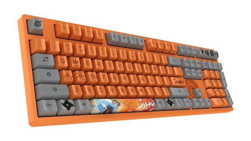 Механічна клавіатура AKKO 3108 Naruto 108Key, CS Pink V2, USB-A, EN/UKR, No Led, Оранжевий (6925758683456) 6925758683456 фото