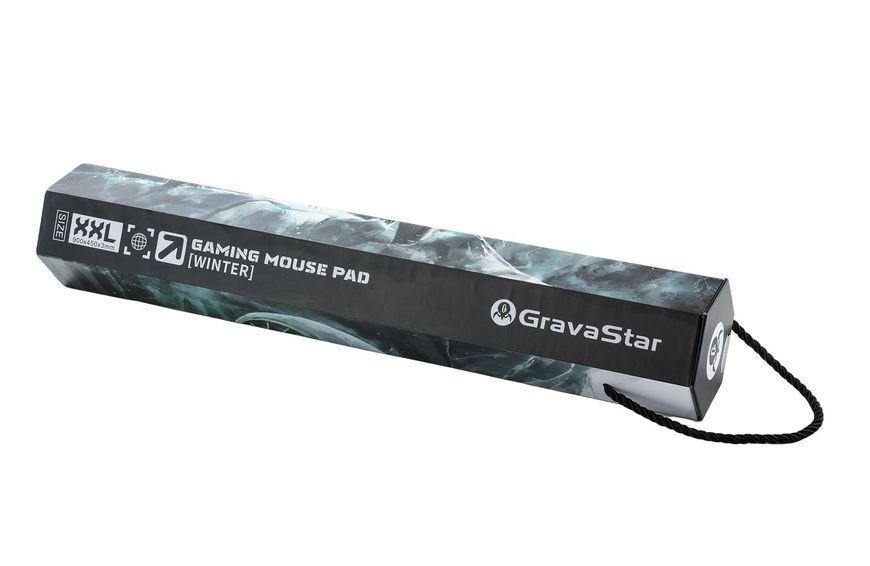Ігрова поверхня GravaStar WINTER, XL (900х450х3мм), білий (GSA8_MPD_WINTER) GSA8_MPD_WINTER фото