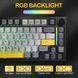 Механічна бездротова (Bluetooth + 2,4G) клавіатура з HOT SWAP Attack SHARK X820Ultra, 80 key, RGB, Gift Switch, Win/Mac OS, УКР/АНГЛ, Star Black/Чорний (X820ULTRASB) X820ULTRASB фото 9
