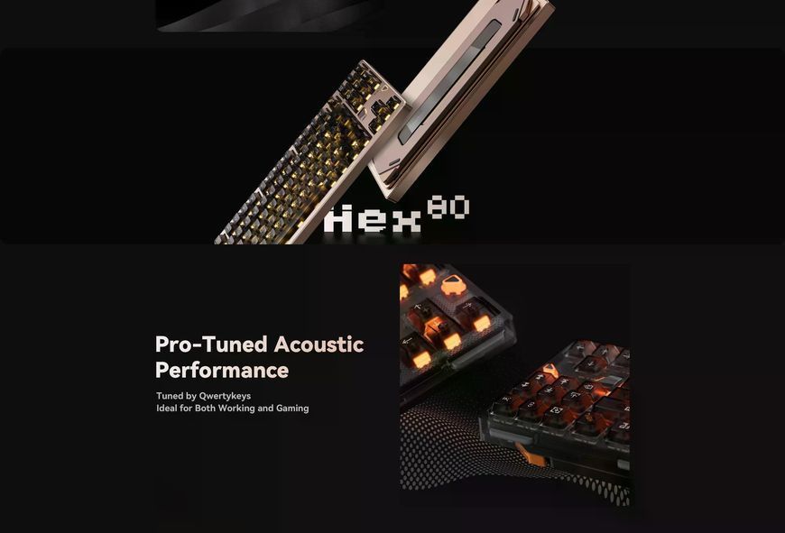 ATK &times; QK Hex80 TKL, OWLAB Ti, Hot Swap, ARGB, УКР/АНГЛ, Purple/Фіолетова (XEX80PU)-ВІТРИННИЙ ЗРАЗОК XEX80PU-В фото