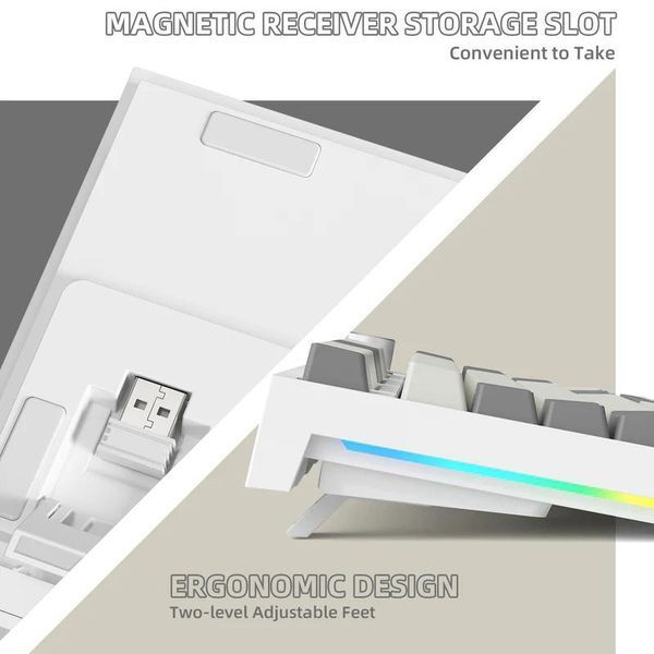 Attack SHARK K86 Wireless Mechanical Keyboard Retro Blue/ Ретро синій K86RB фото
