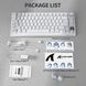 Механічна бездротова (Bluetooth + 2,4G) клавіатура з HOT SWAP Attack SHARK X820Ultra, 80 key, RGB, Shark Switch, Win/Mac OS, УКР/АНГЛ, White/Білий (X820ULTRAW) X820ULTRAW фото 11