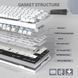 Механічна бездротова (Bluetooth + 2,4G) клавіатура з HOT SWAP Attack SHARK X820Ultra, 80 key, RGB, Shark Switch, Win/Mac OS, УКР/АНГЛ, White/Білий (X820ULTRAW) X820ULTRAW фото 10