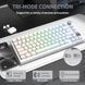 Механічна бездротова (Bluetooth + 2,4G) клавіатура з HOT SWAP Attack SHARK X820Ultra, 80 key, RGB, Shark Switch, Win/Mac OS, УКР/АНГЛ, White/Білий (X820ULTRAW) X820ULTRAW фото 5