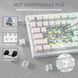 Механічна бездротова (Bluetooth + 2,4G) клавіатура з HOT SWAP Attack SHARK X820Ultra, 80 key, RGB, Shark Switch, Win/Mac OS, УКР/АНГЛ, White/Білий (X820ULTRAW) X820ULTRAW фото 7