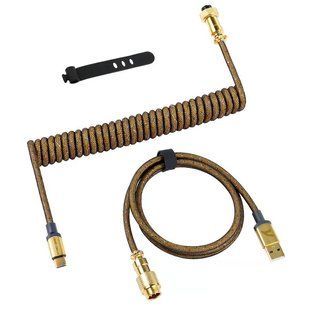 Кабель ATTACK SHARK C01PRO COILED CABLE, Gold/ЗОЛОТИСТИЙ (C01PROG) C01PROPINK фото