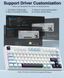 Механічна бездротова (Bluetooth + 2,4G) клавіатура з HOT SWAP AULA F75 RGB Reaper switch Mac/Win УКР/АНГЛ WHITE/GREEN (F75WG) F75WG фото 9