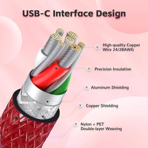 Кабель ATTACK SHARK C01PRO COILED CABLE, Red/ЧЕРВОНИЙ (C01PROR) C01PROR фото