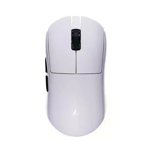 Геймерська акумуляторна бездротова (2,4G) миша ATK A9 Ultra Max 2.0, PAW3950 Ultra, Nordic 54L15, ATK Light Blade Mechanical Switches, TTC Gold, 8K, White/Біла (A9UMW) A9UMW фото