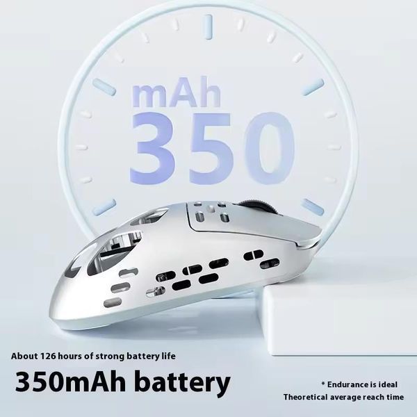 Геймерська акумуляторна бездротова (Bluetooth + 2,4G) миша з магнію AJAZZ AM3 Pro, PixArt PAW3950 8K, 30000DPI, Red /ЧЕРВОНА (AM3PRORed) AM3PRORed фото