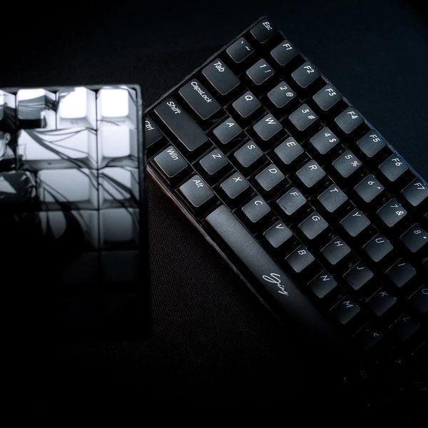Механічна клавіатура Wlmouse YING75 HE Forged Carbon Fiber, TTC switch, 82Key, 8K, RGB UKT/ENG, Black/Чорний (WLMYING75BUKR) WLMYING75BUKR фото