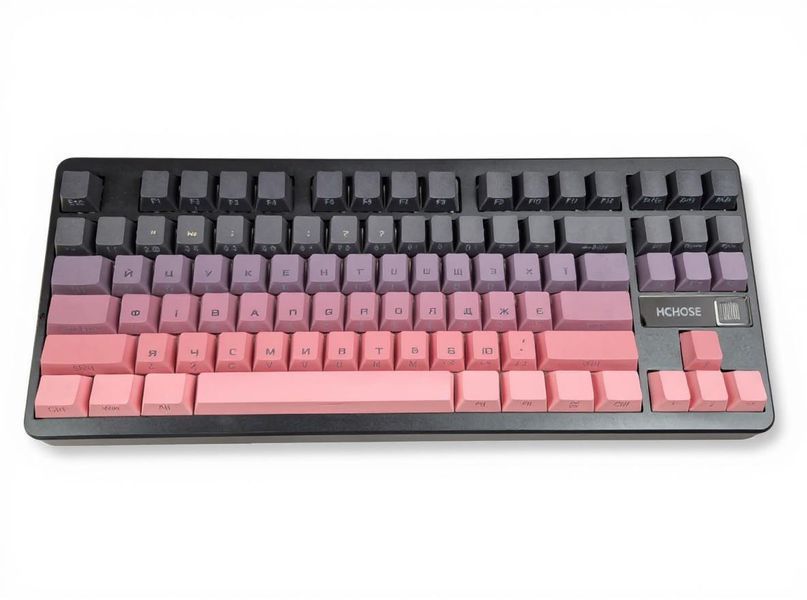 Механічна бездротова (Bluetooth + 2,4G) клавіатура з HOT SWAP MCHOSE G87, 87 Key, RGB, Win/Mac OS, УКР/АНГЛ, PINK (MC-G87-1) MC-G87-1 фото