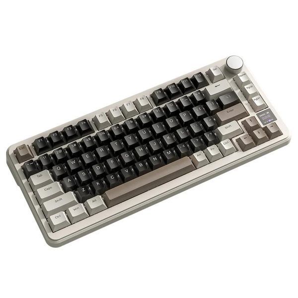 Механічна бездротова (Bluetooth + 2,4G) клавіатура з HOT SWAP Attack SHARK X85PRO, 82 Key, RGB, Win/Mac OS, УКР/АНГЛ, Cheese (X85PC) X85PC фото