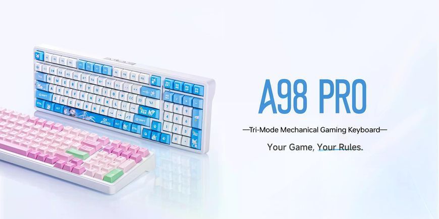 ATK A98 PRO, ARGB, 104Key, 12000mAh, Ania Max Switch, УКР/АНГЛ, Sunny Rain/Рожева (A98PAMSR) A98PAMSR фото
