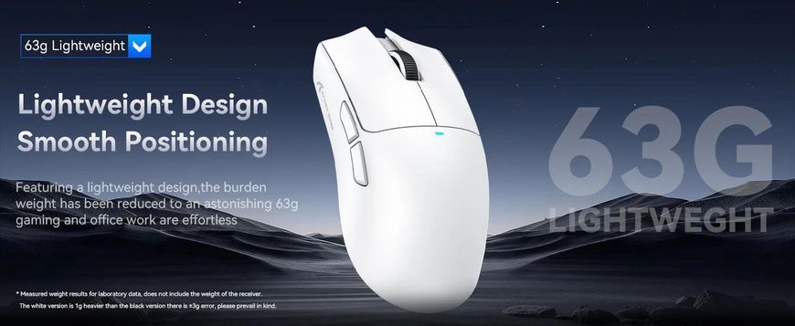 Attack Shark X11 Wireless Gaming Mouse with Charging Dock Black/ЧОРНА X11-3311B фото