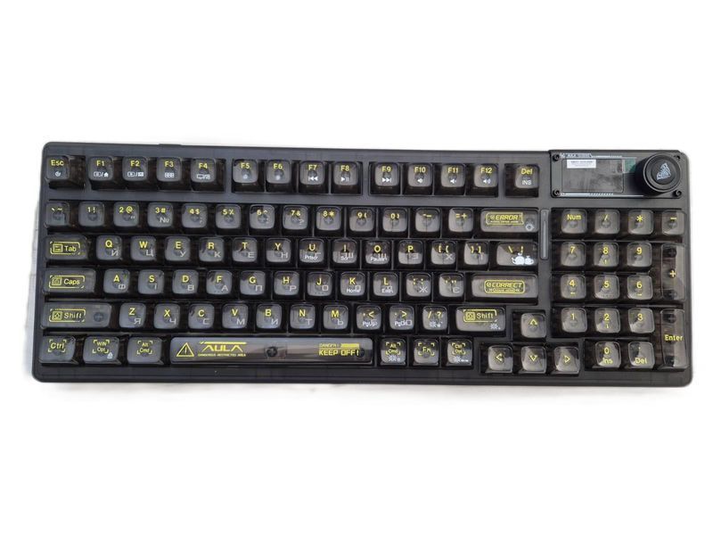 AULA F98 Pro RGB, Transparent Keycaps, 99 Key, УКР/АНГЛ Black/Чорна (F98PROTB) F98PROTB фото