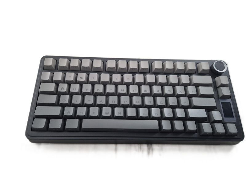 AULA S75 Pro , Knob, RGB, Strawberry Mint Switch, Mac/Win УКР/АНГЛ Gradient Black/Чорний з сірим (S75PROGB) S75PROGB фото