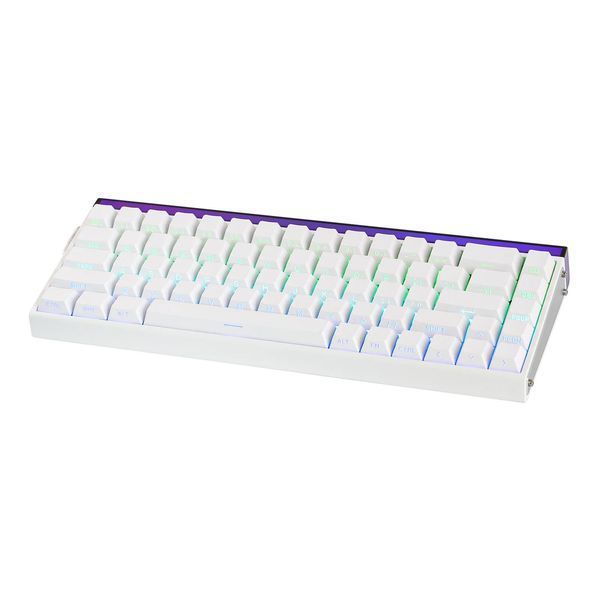 Механічна клавіатура з HOT SWAP на магнітних світчах AULA HERO 68 HE , 8K, 68 key, RGB, Win,Mac OS, УКР/АНГЛ, White/БІЛА (HERO68HEW) HERO68HEW фото