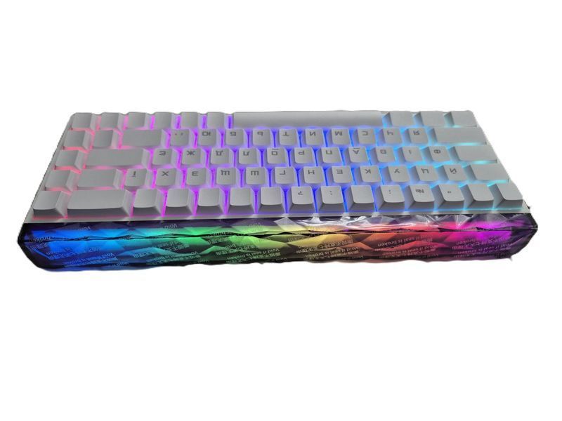 Механічна клавіатура з HOT SWAP на магнітних світчах AULA HERO 68 HE , 8K, 68 key, RGB, Win,Mac OS, УКР/АНГЛ, White/БІЛА (HERO68HEW) HERO68HEW фото
