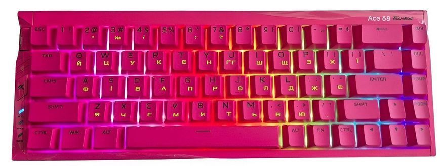 Mchose ACE68 TURBO GT HE, RGB, 16K Hz, RS/SOCD/DKS/MT/TGL/ Macros, УКР/АНГ Berry Red/Червона (MC-Ace68Turbo-8U) MC-Ace68Turbo-8U фото