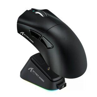Геймерська акумуляторна бездротова (Bluetooth + 2,4G) миша Attack Shark V3PRO Ultra-Light, PixArt PAW3311 Чорна/Black (V3PROB) V3PROB фото