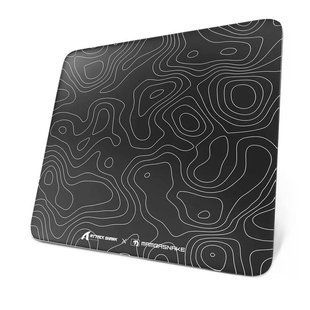 Скляна ігрова поверхня ATTACK SHARK CM05 410x310Х5 мм, BLACK CONTOUR/ЧОРНИЙ В СМУЖКУ (CM05BC) CM05BC фото