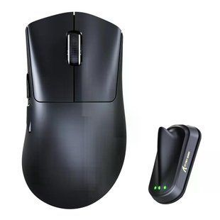 Геймерська акумуляторна бездротова (Bluetooth + 2,4G) миша Attack Shark V8 Ultra-Light, 8k, PAW3950MAX Чорна/Black (V8B) V8B фото