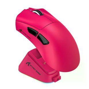 Геймерська акумуляторна бездротова (Bluetooth + 2,4G) миша Attack Shark V3PRO Ultra-Light, PixArt PAW3311 Червона/Red (V3PROR) V3PROR фото