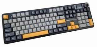 Механічна бездротова (Bluetooth + 2,4G) клавіатура з HOT SWAP AULA F108PRO RGB YingYN switch Mac/Win УКР/АНГЛ Gradient Grey(F108PGG) F108PGG фото