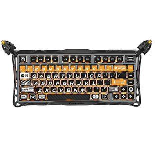 Механічна бездротова (Bluetooth + 2,4G) клавіатура з HOT SWAP GravaStar Mercury K1 Pro 80keys, EN/UKR, BT/WL/USB, CyberFlare /Чорна (GS_K1_PRO_BO_BLK) GS_K1_PRO_BO_BLK фото