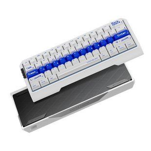 Геймерська магнітна механічна клавіатура AULA Morkblade Mk60, Magnetic Switch, 8k, Aluminium Alloy, Dual Lamp Position, RGB, УКР/АНГ Біла/White (MK60W) MK60W фото