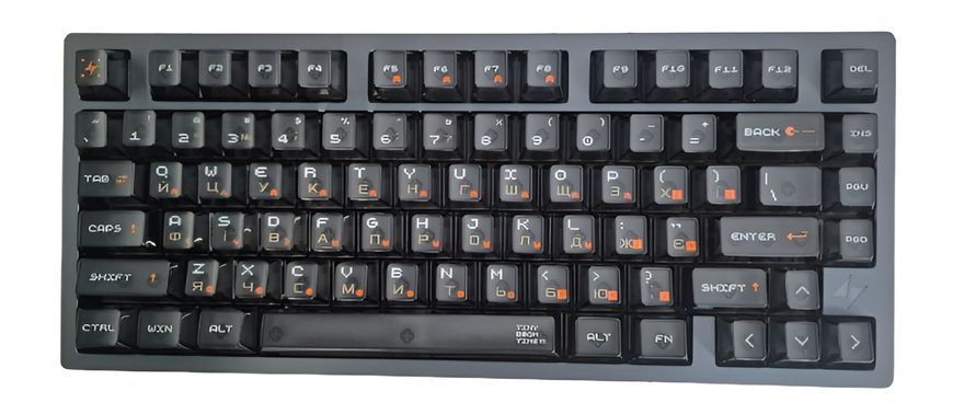 ATK RS7 Turbo, 8K, 256K Scan, 80Key, Semi Aluminum, Primordial Switch, УКР/АНГЛ, Black/Чорна (ATKRS7TBU) ATKRS7TBU фото